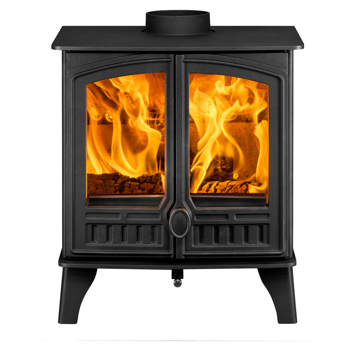 Hunter Herald 5 Eco Wood Burning Stove 5kW, Double Door